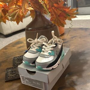 Stylish Kids Sneakers in Gray and Teal